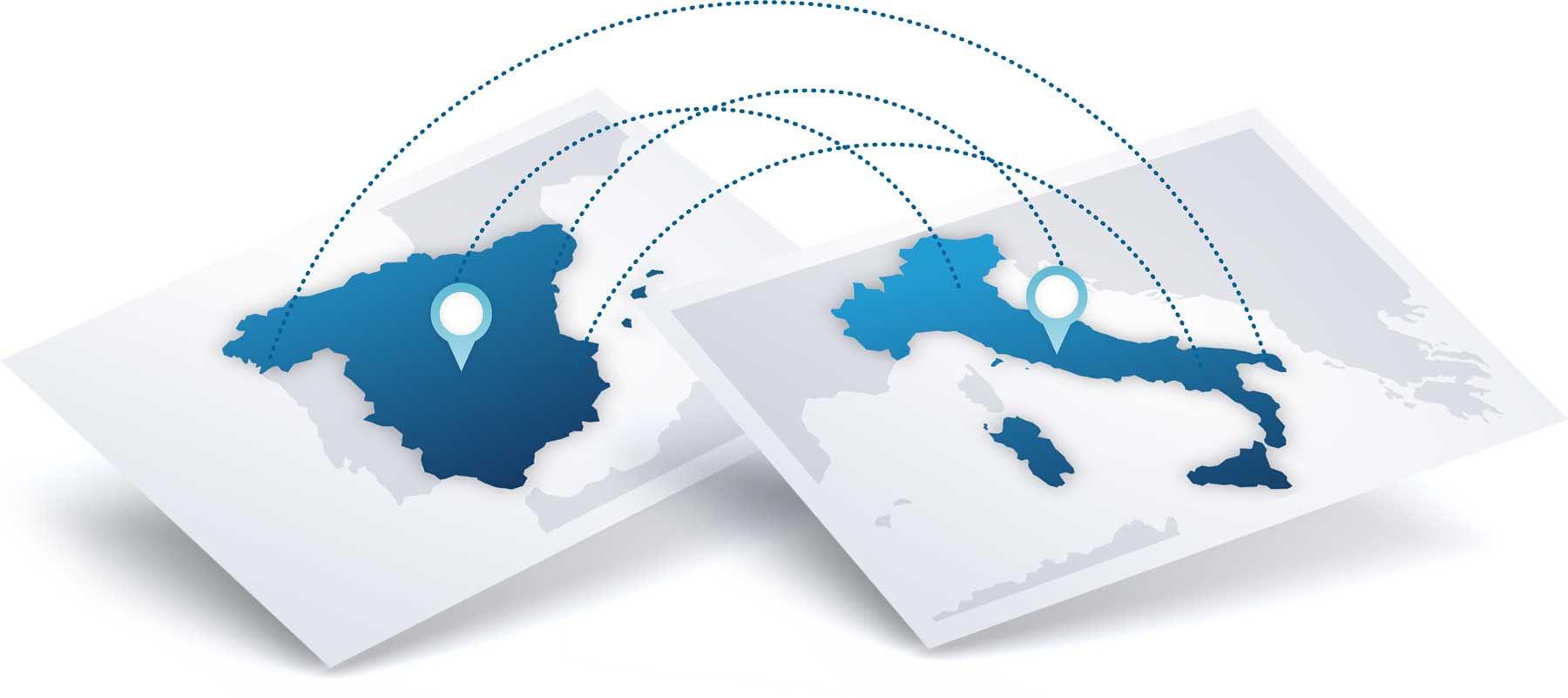 Oficinas en Italia y en España